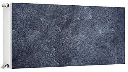 TMK ArtDeko Heizkörperabdeckung Magnetisch Dekorativer Sichtschutz Energiesparend 120x60 Magnet Heizkörperabdeckung, Heizkörperverkleidung, Schiefer