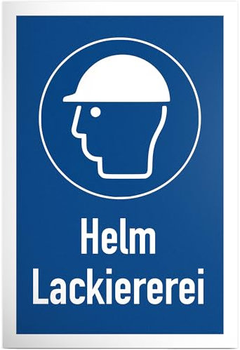 DankeDir! Helm Lackiererei - Schild 30 x 20 cm - Geburtstagsdeko Partydeko Geburtstagsgeschenk lustiger Spruch Geschenkidee - Party Geschenk Alkohol JGA Photo Booth Requiste