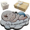 Regalami.Shop 24 Tag in Legno Decorato per abbellire la Tua Confezione od Il Tuo Tavolo Come segnaposto (Battesimo Bimbo, 24)