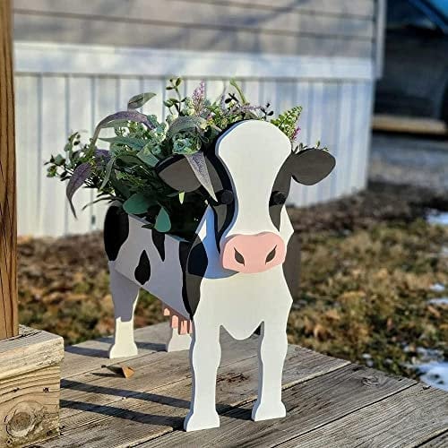 Fiorky Garten Blumentopf Hund, Tier Blumentopf Pflanztopf für Innen- und Außenpflanzen, Cartoon-Haustier Garten Pflanzgefäße für Heimdekoration