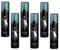 6 x Pinien-Silber Black Musk Deo Moschus Deodorant für Herren, 125 ml, Schwarz