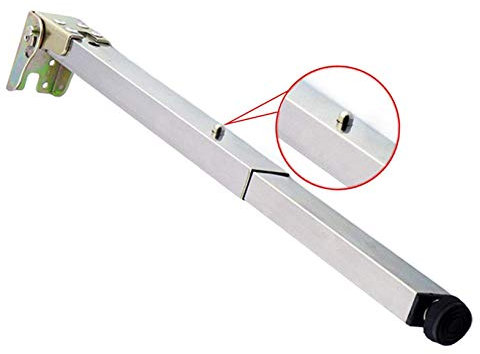 BBAUER Edelstahl Tischbeine, Möbel Klappbare Teleskop-Schreibtischbeine, Lift Schrank Füße, Mit Schützenden Basis/1 Pc/110Cm/43.3In