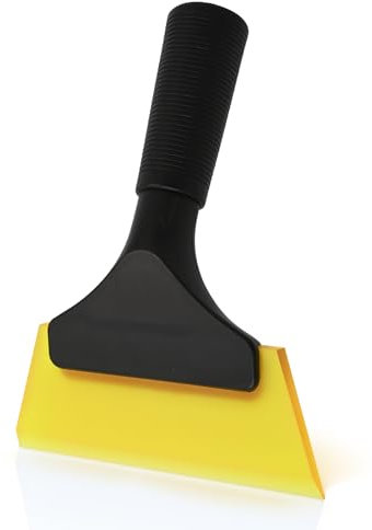 Ehdis Silikon Fensterabzieher, Scheibenabzieher Auto, Duschabzieher, Abzieher Klein für Auto Fensterreiniger, Badezimmer, Küche, Auto Windschutzscheiben, Reinigungs Werkzeug, Blue (5 Zoll Gelb)