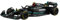 Bburago 1/43 2023 Mercedes-AMG W14 F1#44 Lewis Hamilton Diecast Modellauto Schwarz
