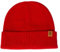 Timberland - Gerippte Herrenmütze mit Logo-Label, rot, One size