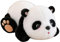 Herfair Panda Kuscheltier, 25 cm/9.8in Cartoon-Bambusröhren-Panda-Plüschtiere, Anschmiegsamer Plüsch-Panda, Kuscheltiere Geschenk für Kinder, Panda Geschenk (Panda sitzend B,25 cm/9.8in)