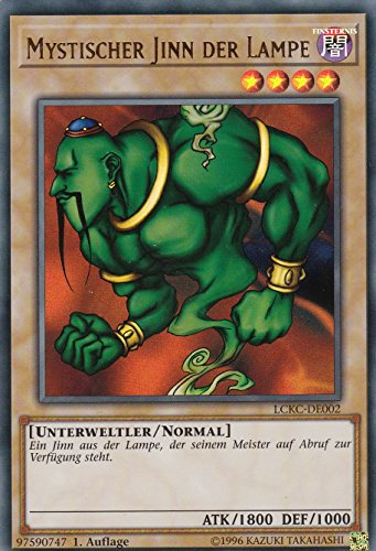 LCKC-DE002 - Mystischer Jinn der Lampe - Ultra Rare - 1. Auflage - Deutsch - Legendary Collection Kaiba Mega Pack - mit LMS Trading Fieldcenter-Karte Yugioh