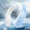 Dnenellr Ventilateur de Cou Portable, 4 Vitesses Réglables Ventilateur Cou Rechargeable, 360° Cooling Ventilateur de Cou Silencieux, Personnel Ventilateur Mains Libres USB, pour Femmes et Hommes-Bleu