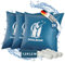 PoolBear | 3X Poolkissen Winter 120x120cm Winterkissen XXL I Pool-Luftkissen mit Doppelnaht inkl Reparaturset I Überwinterung-Frostschutz-Kissen Poolpolster