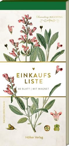 Einkaufsliste - Wildkräuter: 80 Blatt | Mit Magnet (Sammlung Augustina). Einfach heraustrennen: Alle Einkäufe auf einen Blick! (Küchenpapeterie)