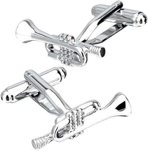 GETSTREE Bottons à Manches pour Hommes, Boutons de Manchette for Chemise, Instrument de Musique, Pinces à Cravate, Marque à la Mode, Bijoux, Cadeau de fête, Accessoires
