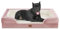 Comfort Expression Orthopädisches XXL-Hundebett, wasserdicht, orthopädisch, Schaumstoff, extra groß, waschbares Hundesofa mit abnehmbarem Bezug und rutschfester Unterseite, Größe XXL, Rosa