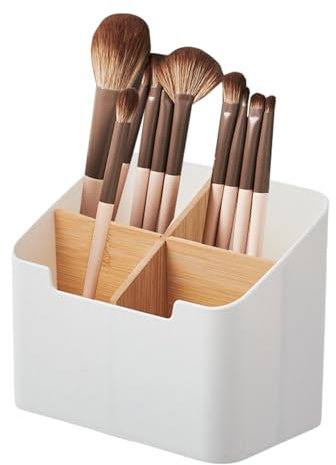 Organizer per caddy remoto, supporto per telecomando - Supporto per organizer da tavolo Caddy - Organizer porta telecomando con 4 scomparti per penne, articoli di cancelleria e cosmetici