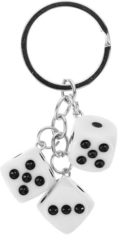 VALICLUD Würfel-Schlüsselanhänger, Geldbörse, Charm, Auto-Schlüsselanhänger, Würfel, Auto-Rückspiegel-Anhänger, kreativer Schlüsselanhänger, Würfel-Schlüsselanhänger, quadratischer Würfel