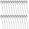 24P Set de cuillere a glace, Set de cuillères longues en acier inoxydable PionStar, (7.7/19.5cm), Lavable au lave-vaisselle, Cuillere a cafe/Petite cuillère à dessert/Petite cuillère pour la maison