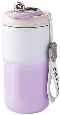 Taza inteligente, botella de agua inteligente,Termo De Café Con Pantalla De Temperatura | Botella de agua con filtro incorporado con base de goma de 420 ml, termo para café que mantiene las bebidas ca