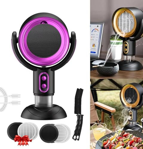 Akafinds The HighFan: Purificador de Humo y Ventilador Alto Para Fumar, Extractor de Cocina Portátil Con Campana Extractora