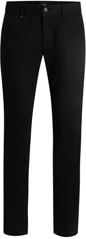BOSS Men's Chino_Slim Trousers_Flat, Black, 50W x 34L