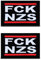 2 Stück FCK NZS Lustige Abnehmbare Patch Stickerei Taktische Flagge Patch Applikationen Kleidung,Rucksack,Jeans,Hosen,Jacken,Mützen,Uniformen,DIY-Zubehör,Biker Hook and Loop Emblem