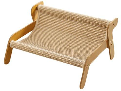 Katzensofa als Kratzbrett,Kratz Lounge für Katzen - Gemütliches Sisal Holz Kratzbrett Vielseitiger Möbelschoner und Beschäftigungsspielzeug zur Unterhaltung von gelangweilten