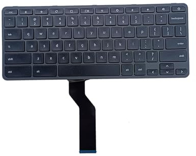 Lyinsen Replacement 11.6 Laptop Non- Backlit Keyboard for Acer Chromebook 11 C721 US NK.I111S.077
