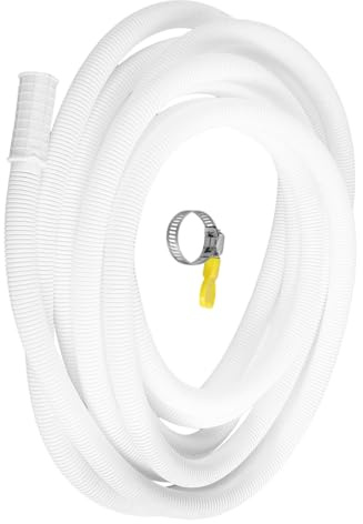 UTHCLO Tubo Flessibile Scarico per Condizionatore con Raccordo Tubo in Corrugata Resistente e Corrosione Prolunga per Scarico Condizionatore Facile da Installare e Adatto Varie Unità