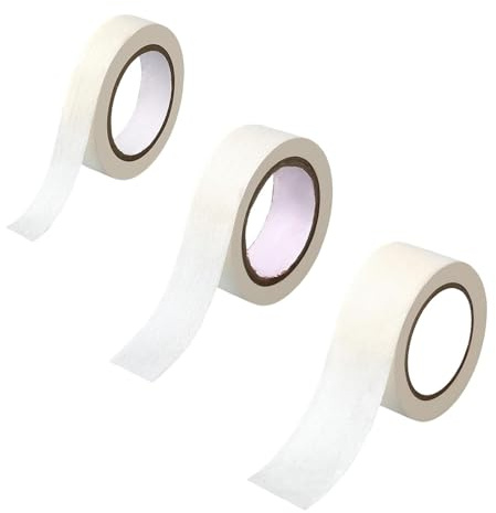 ARYIMYDP 150 Mètres de Ruban de Masquage pour Peinture, en 3 Largeurs (10, 12, 15 mm), Scotch de Peintre Blanc pour Toiles, Aquarelles et Travaux Artistiques, Essentiel en Beaux-Arts