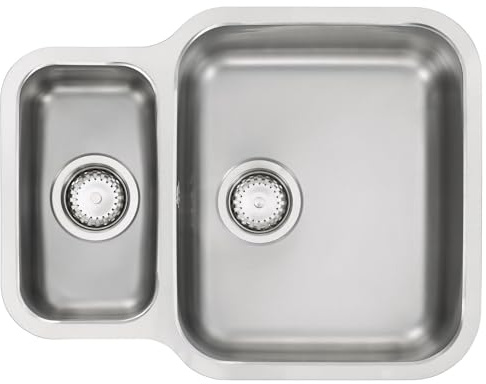 Franke Base Base 160 1.5 Bowl Undermount Stainless Steel Kitchen Sink 600x465mm