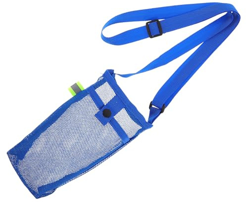 Zerodeko Porte-Bouteille en Maille Élastique Portable pour Bouteille d'eau Manchon Néoprène, Séchage Rapide, pour Randonnée et Voyage, Couleur Bleu