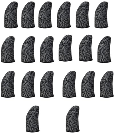 CTIRCHIU 20 Fundas para Dedos para Juegos Móviles Aislamiento de Sudor y Material de Nylon y Fibra de Cobre, Ideales para Jugar y Proteger la Pantalla Táctil