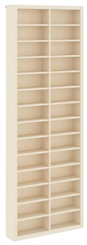 KUTYWEXFM Wand-Setzkasten Beige 21x4,5x59 cm Holzwerkstoff Vitrine