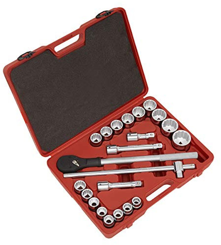 Sealey Ak2598 Socket Set 22Pc 3/4Sq Drive 12Pt Walldrive Metric