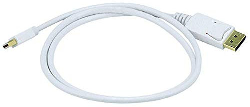 Monoprice 106006 3 ft 32AWG Mini DisplayPort to DisplayPort Cable - White