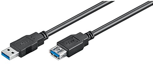 Goobay 93998 Super USB 3.0 Kabel Verlängerung / Verlängerungskabel für Geräte mit USB-Anschluss / Datenübertragung 5 Gbit/s / Dreifach geschirmt / 1,8m