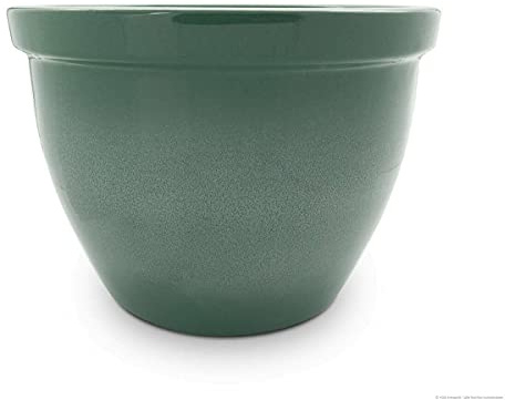 K&K Keramik Pflanzkübel Venus II, 32 x 23 cm, grün-geflammt