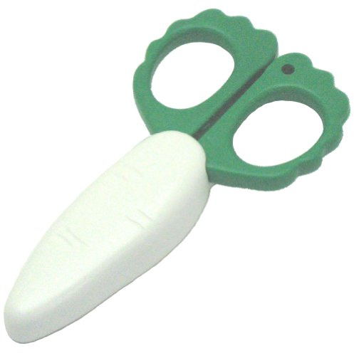 Nagao Hokushi Mini Kitchen Scissors with Magnets, Japanese Radish, Made in Japan