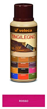 Veleca Tival Color Tinte de madera rojo - ml. 250 - Tinte para madera de interior