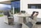 Destiny Sitzgruppe Luna 4 Sessel + Tisch Ø120x75cm, Polyrattan, Vintage weiß