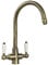 Astini Colonial Antique Bronze & White Ceramic Handle Kitchen Sink Mixer Tap