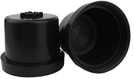 TOMALL 75mm 2,95 Zoll LED Staubschutzhülle mit 9 Löchern für Scheinwerfer-Umbausatz (2 Stück)