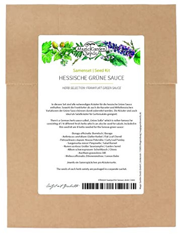 Hessische Grüne Sauce - Samenset mit 8 unverzichtbaren Küchenkräutern für die hessischen grünen Soßen