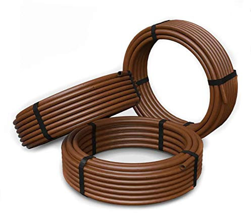 rg-vertrieb Tropfschlauch Perlschlauch 2,1 Liter/Stunde Tropfrohr 16 mm Dripline Tropferabstand 33cm ab 25 bis 100M braun (75m)