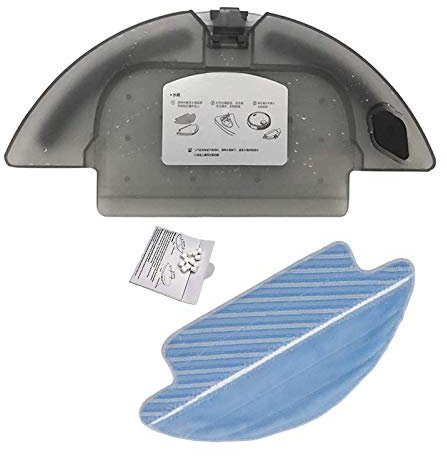 Yooria 1x Tanque de Agua + 1x paño de fregona + 12 Enchufe filtros para Cecotec Conga Serie 3090 Robot Aspirador Repuestos para Tanque de Agua