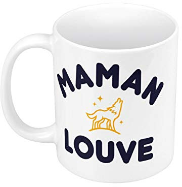 Mug Céramique Maman Louve Famille Mignon Animal