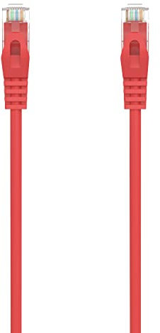 CABLEPELADO - Cable de Red UTP CAT6a - Cable Ethernet - cable trenzado - RJ45 - compatible PC, PS4, PS5, Xbox, Smart TV, server - rojo - 50 cm