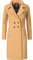 Navahoo Damen Wollmantel Langer Trenchcoat mit Reverskragen Wooly Camel Gr. 3XL
