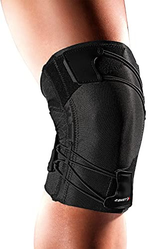 Zamst RK-1 Plus Kniebandage – Funktionelle Bandage für IT-Band-Syndrom und Läuferknie, Schwarz, Rechts (Left, XL)
