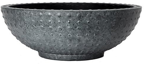 Muddy Hands Faux Concrete Plant Pot Outdoor Garden Flower Herb Tree Round Plastic Planter (17.7 Litre Bowl)