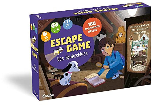AUZOU 405022 Escape Game – Le château de Chasse pour Enfant – Jeu d'équipe avec 180 énigmes