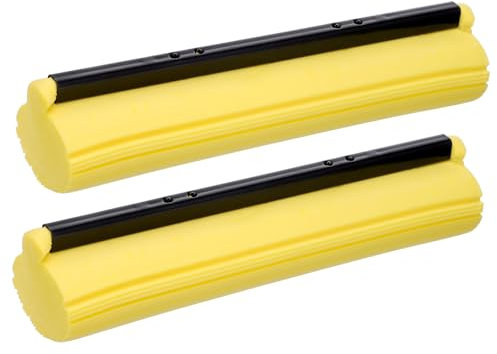 LIFKOME Microfiber Mop Clothing Clothes 2Pcs Roller Mop Head Refills Absorbent Mop Head PVA Sponge Mop Head Replacement Mop Pads Cleaning Mop Parts 27cm Microfiber Mop Floor Mops